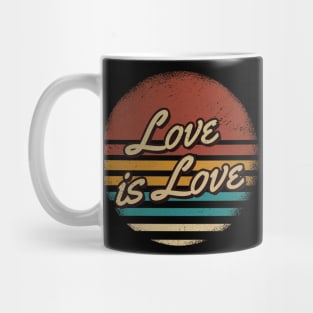 Love is Love Retro Style Mug